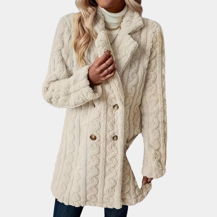 Manteau d'hiver en fausse fourrure torsadée | Élégance et chaleur réunies