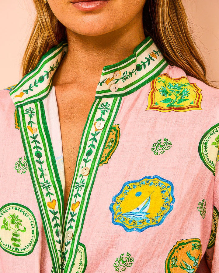 Robe midi à motifs | Élégance artistique pour les beaux jours