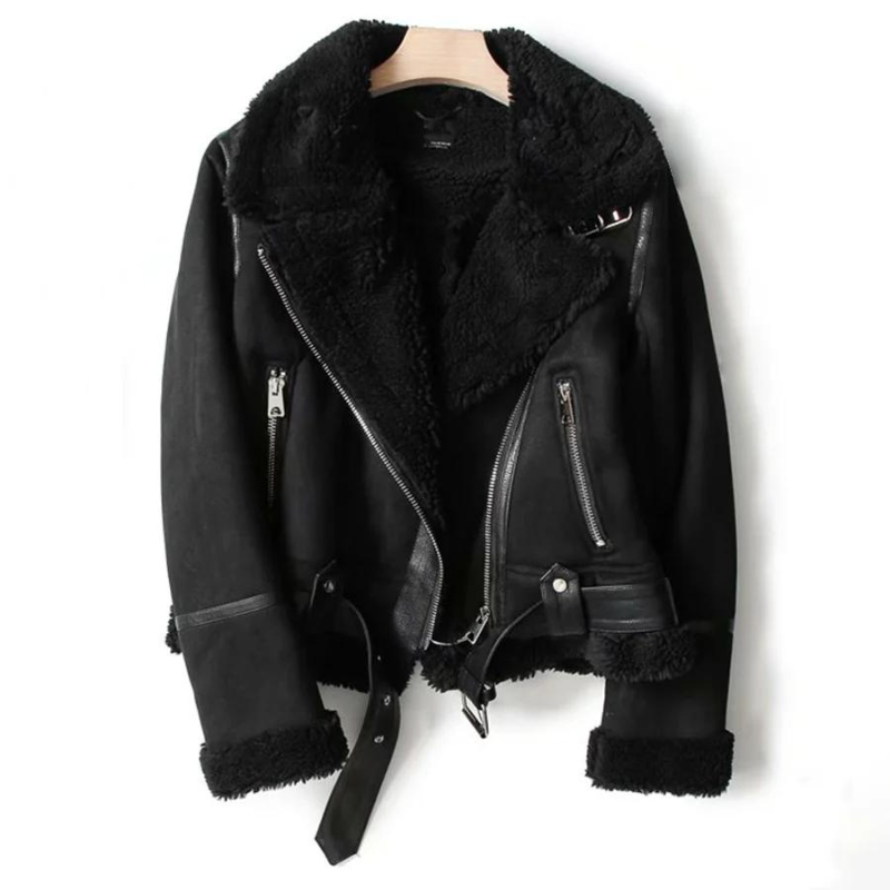 Veste biker femme | Parfaite pour l'hiver