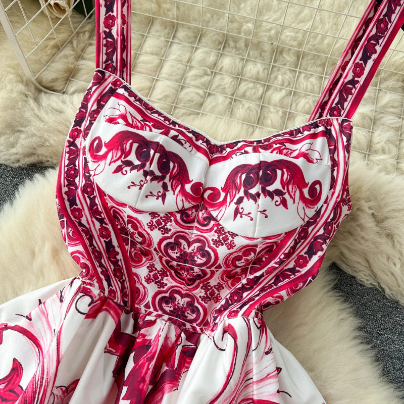 Robe longue imprimée | Parfaite pour les vacances en bord de mer