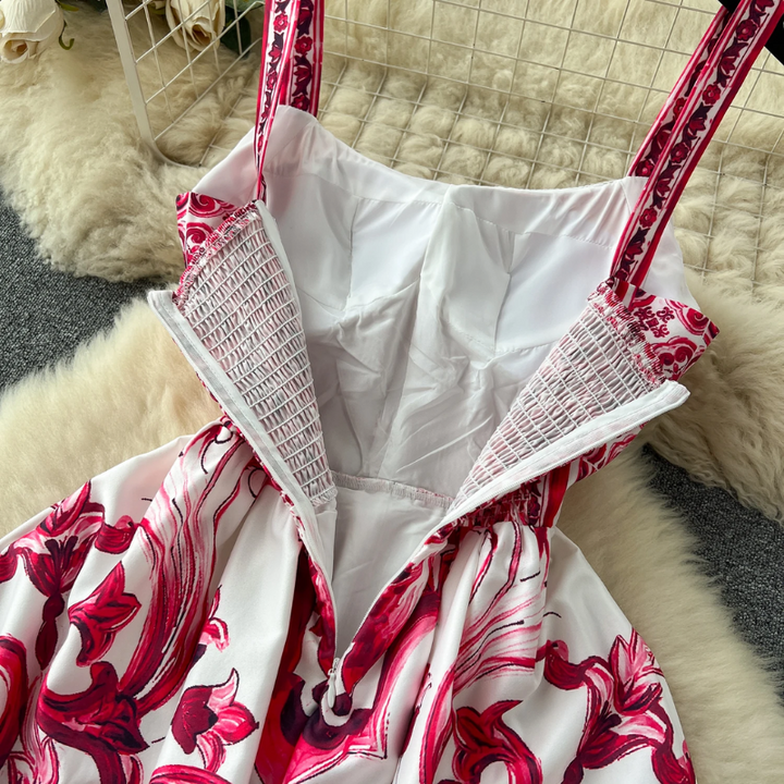 Robe longue imprimée | Parfaite pour les vacances en bord de mer