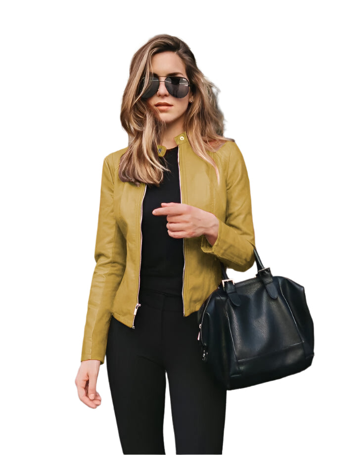 Veste cintrée zippée | Look urbain chic