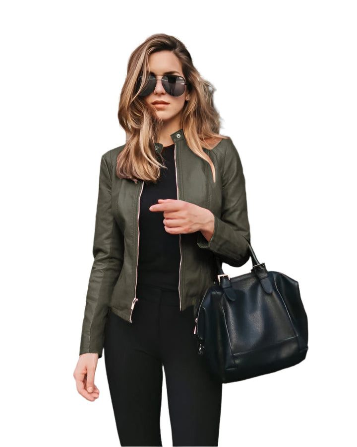 Veste cintrée zippée | Look urbain chic