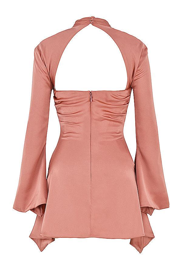 Robe courte femme | Élégance moderne manches longues