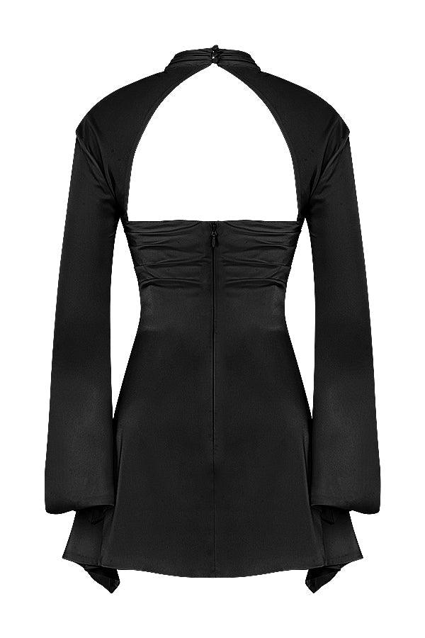 Robe courte femme | Élégance moderne manches longues