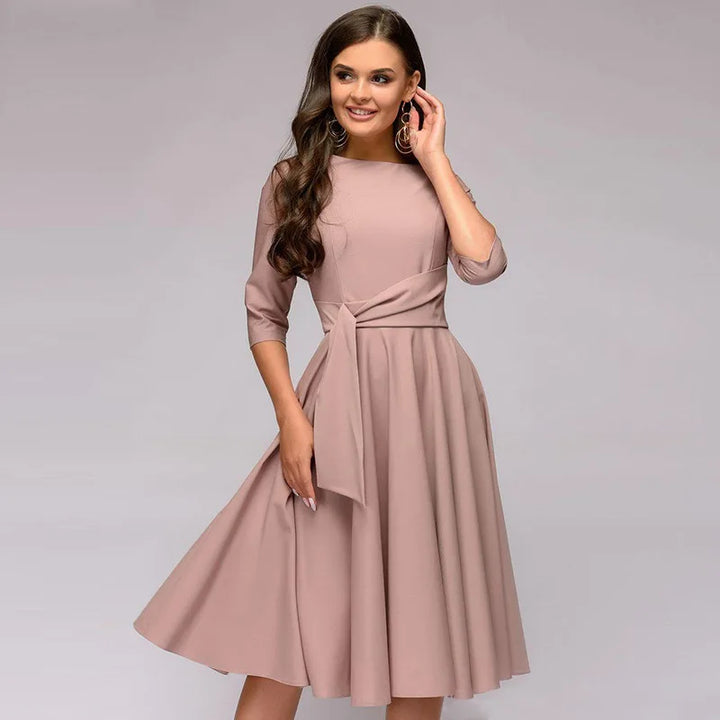 Robe élégante mi-longue | Idéale pour des événements habillés