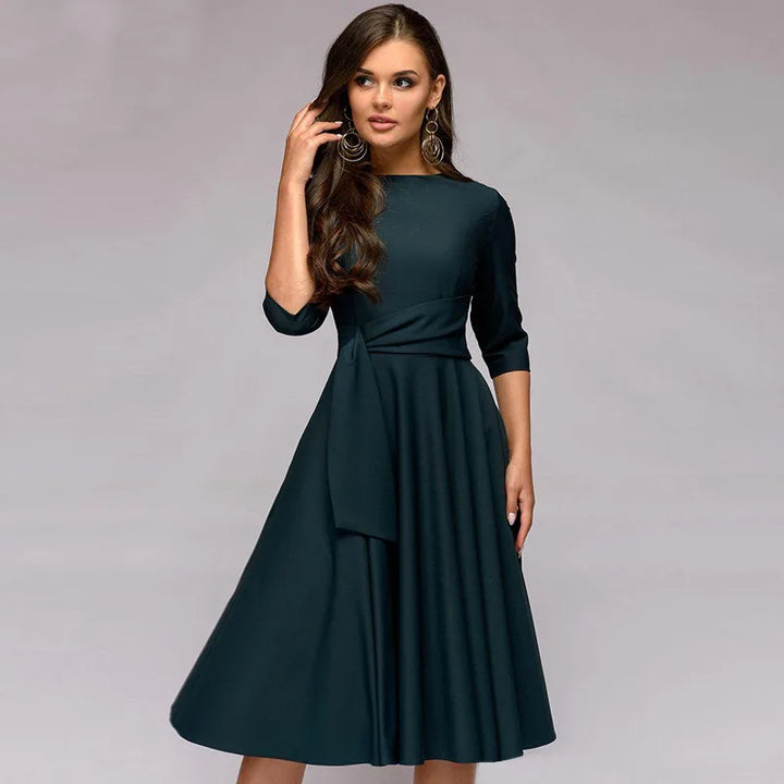 Robe élégante mi-longue | Idéale pour des événements habillés