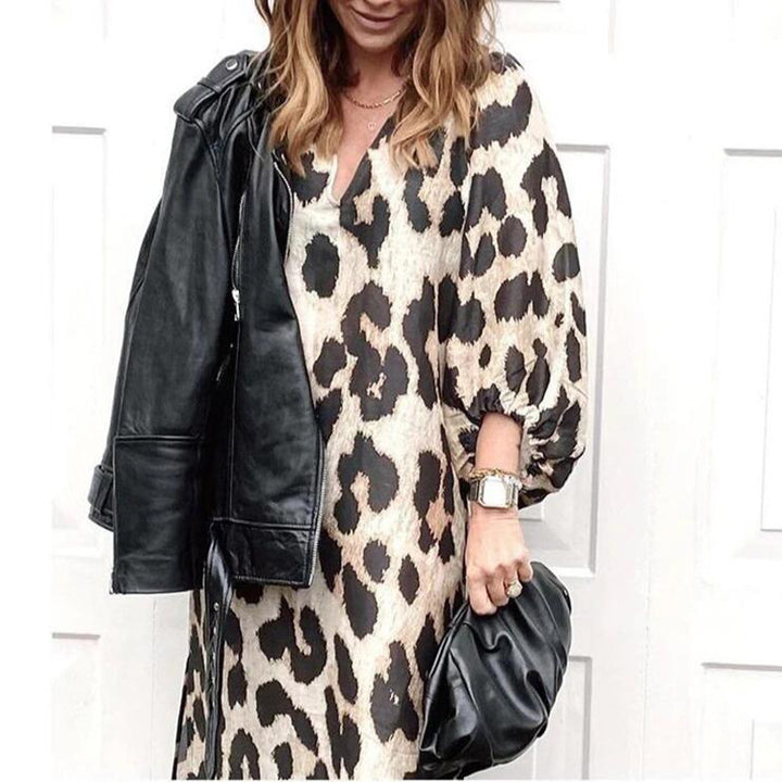 Robe Ample à Motifs Audacieux | Style Affirmé au Tombé Fluide