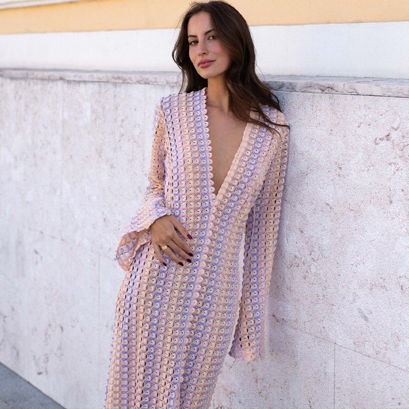 Robe longue fluide | Chic estival coloré