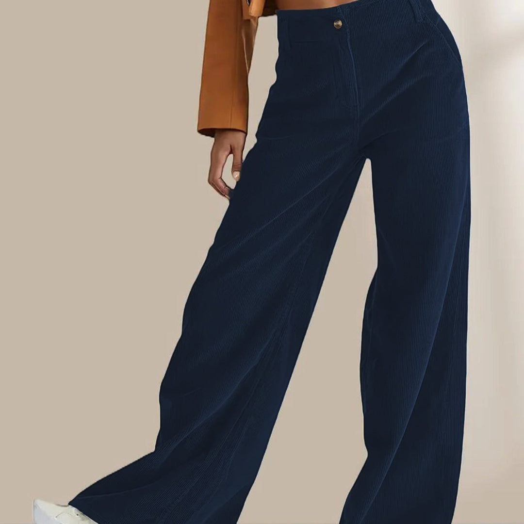Pantalon large à jambe droite | Confort chic au quotidien