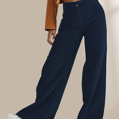 Pantalon large à jambe droite | Confort chic au quotidien