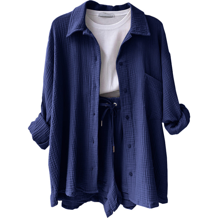 Ensemble chemise longue et short | Confort et style pour les journées détendues