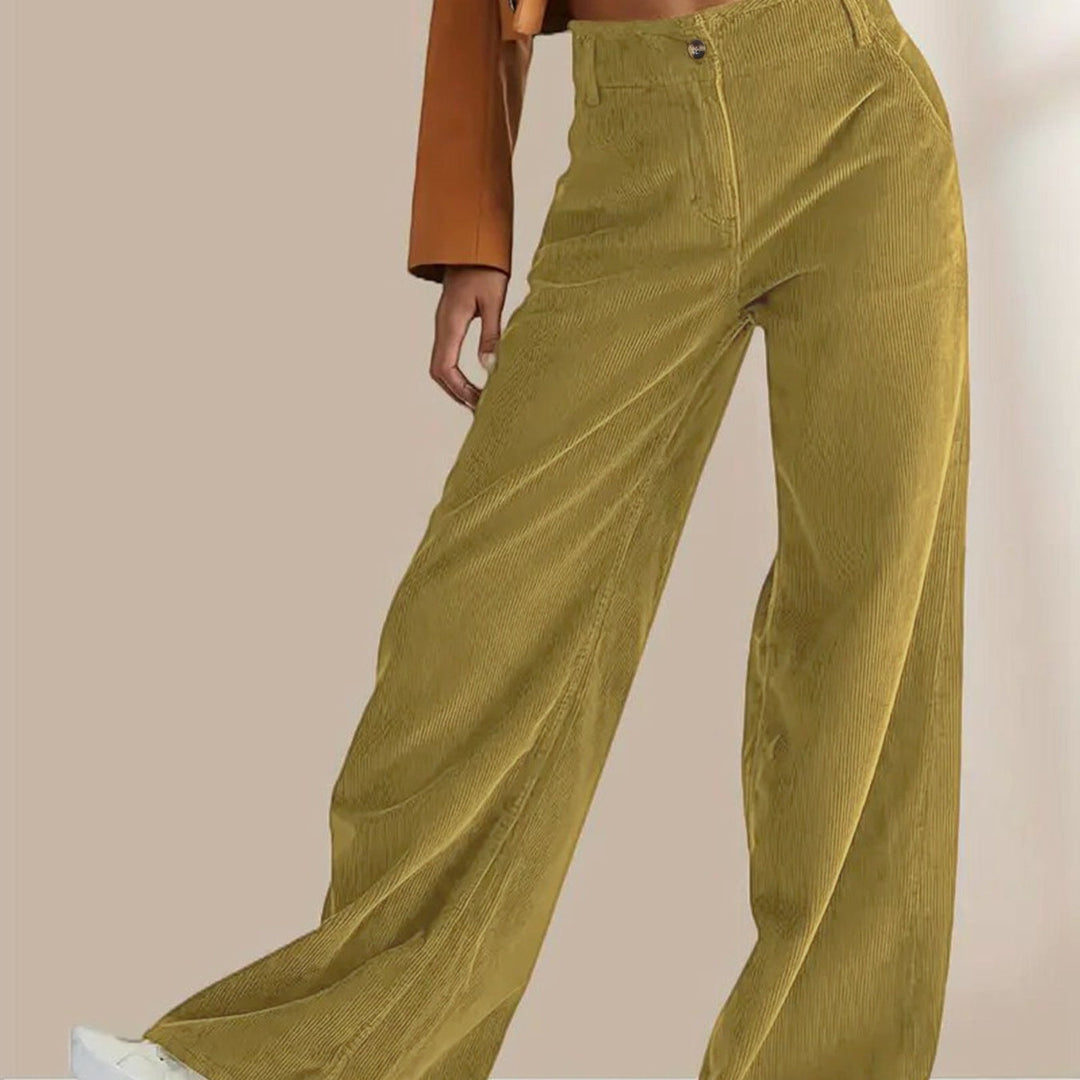 Pantalon large à jambe droite | Confort chic au quotidien