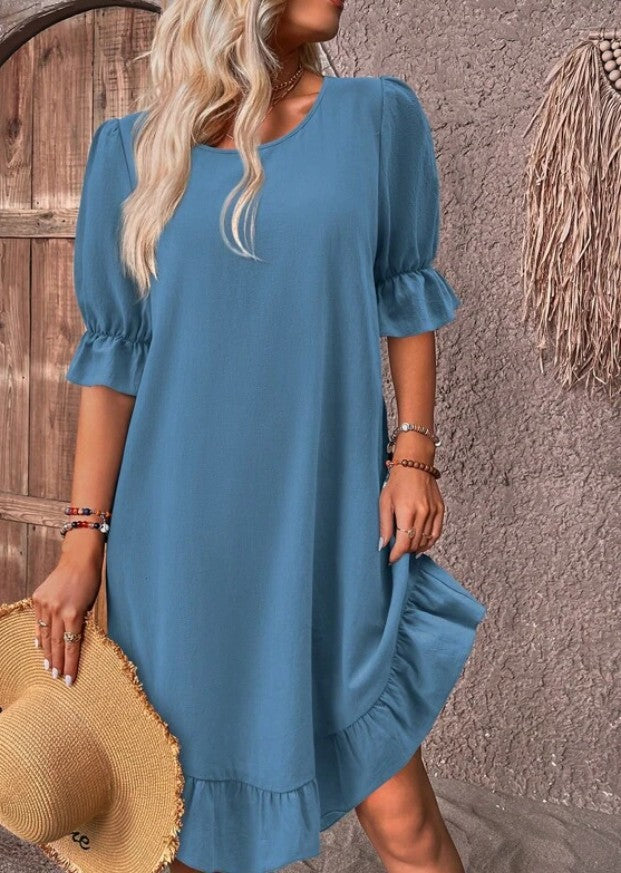 Robe à volants chic | Simplicité élégante et féminine