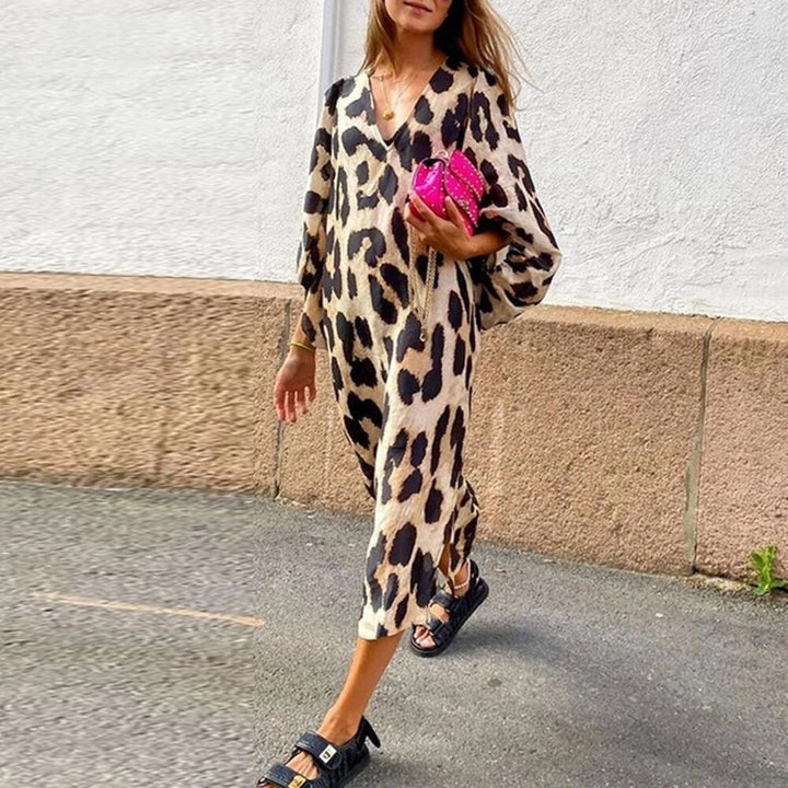 Robe Ample à Motifs Audacieux | Style Affirmé au Tombé Fluide
