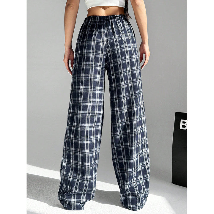 Pantalon large à carreaux | Style décontracté urbain
