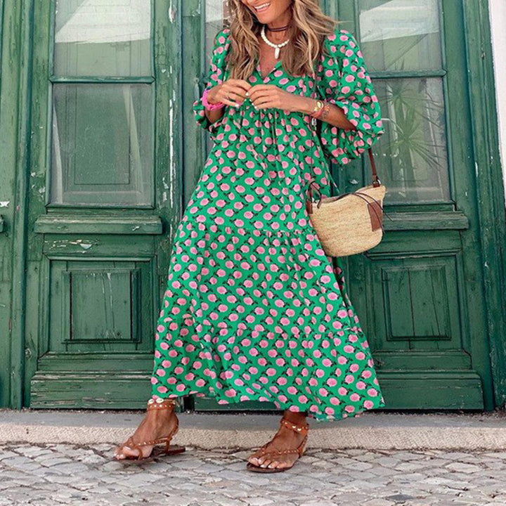 Robe ample à imprimé fleuri | Charme estival et allure détendue