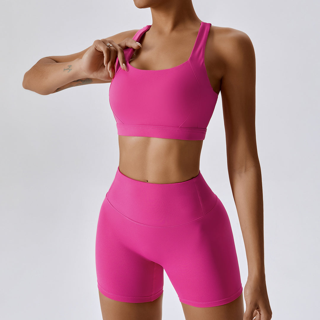 Ensemble Brassière de Sport & Short Taille Haute | Ultra-Doux & Confort Optimal