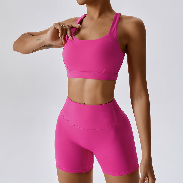 Ensemble Brassière de Sport & Short Taille Haute | Ultra-Doux & Confort Optimal