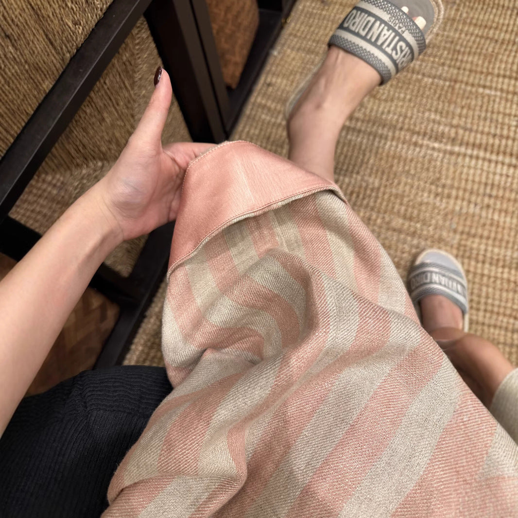 Pantalon large à rayures | Élégance décontractée pour l'été