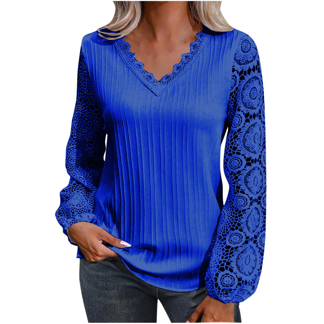 Blouse en dentelle manches longues | Élégance chic au quotidien