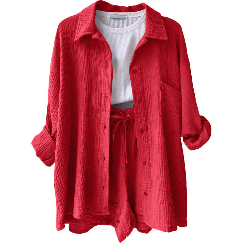 Ensemble chemise longue et short | Confort et style pour les journées détendues