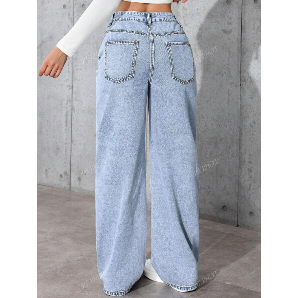 Pantalon large taille haute | Confort quotidien tendance