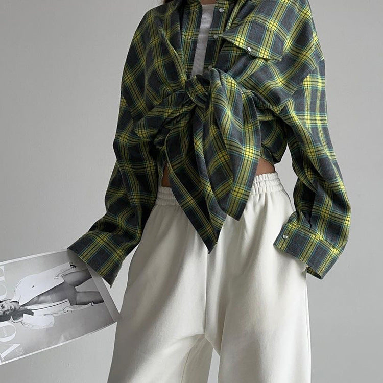 Chemise à carreaux oversize | Style décontracté pour les journées urbaines