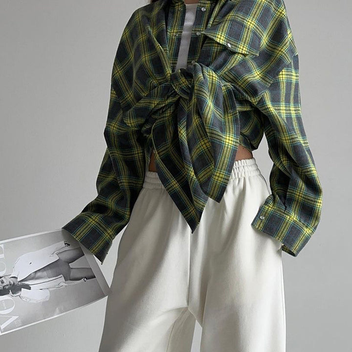 Chemise à carreaux oversize | Style décontracté pour les journées urbaines
