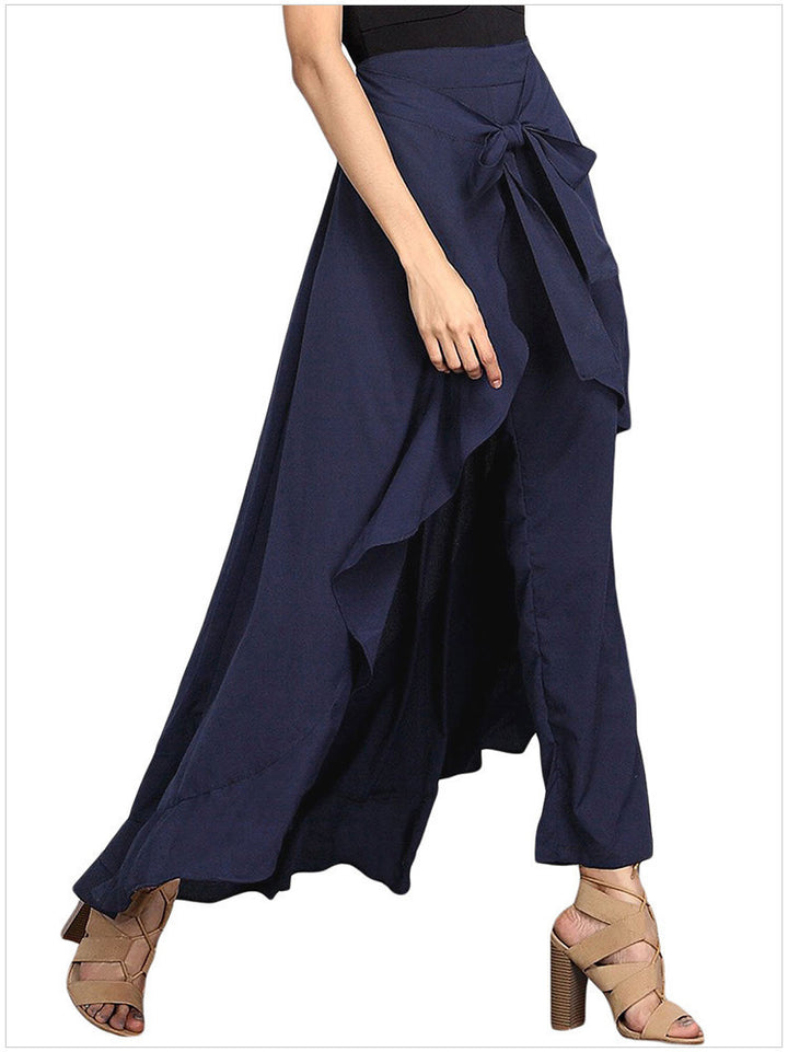 Pantalon ample à volants superposés | Élégance et fluidité en mouvement