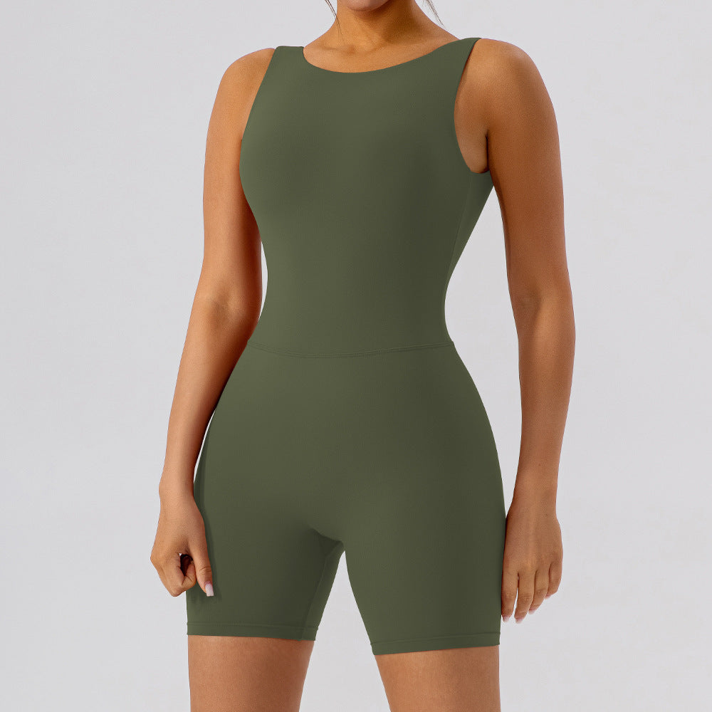 Combinaison de Sport Femme Dos Plongeant & Effet Push-Up | Liberté & Style Sculptant