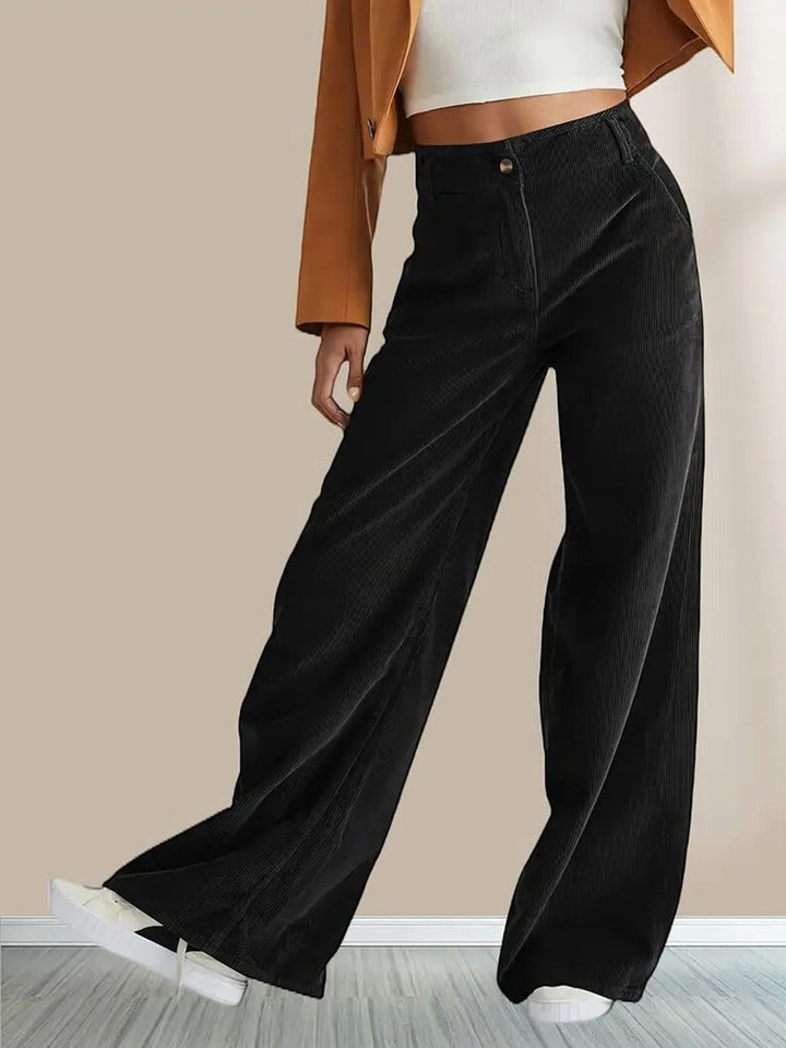 Pantalon large à jambe droite | Confort chic au quotidien