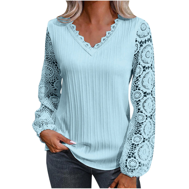 Blouse en dentelle manches longues | Élégance chic au quotidien