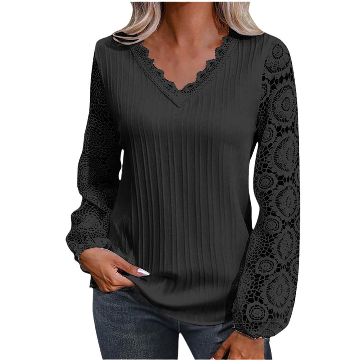 Blouse en dentelle manches longues | Élégance chic au quotidien