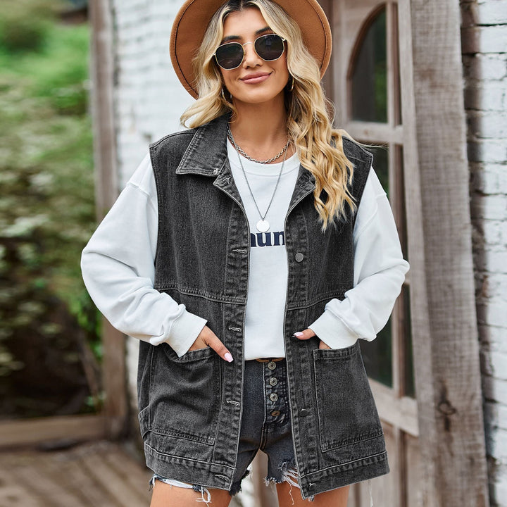 Gilet en jean oversize | Style décontracté et polyvalent