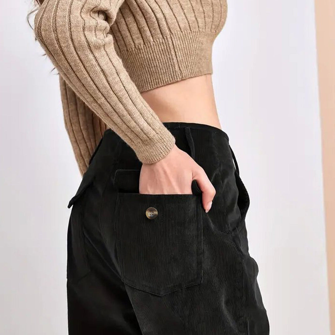 Pantalon large à jambe droite | Confort chic au quotidien