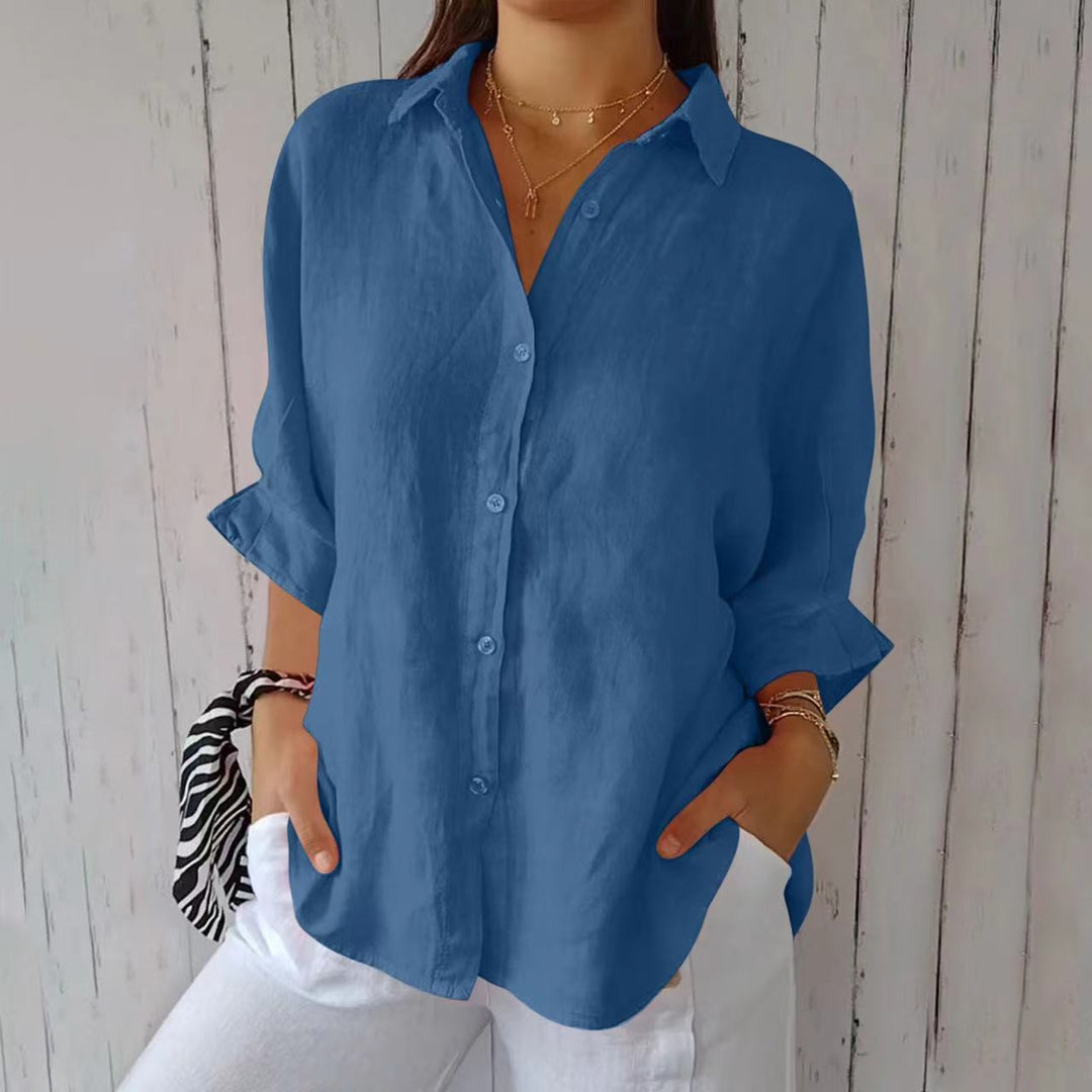 Chemise ample boutonnée | Élégance naturelle au quotidien