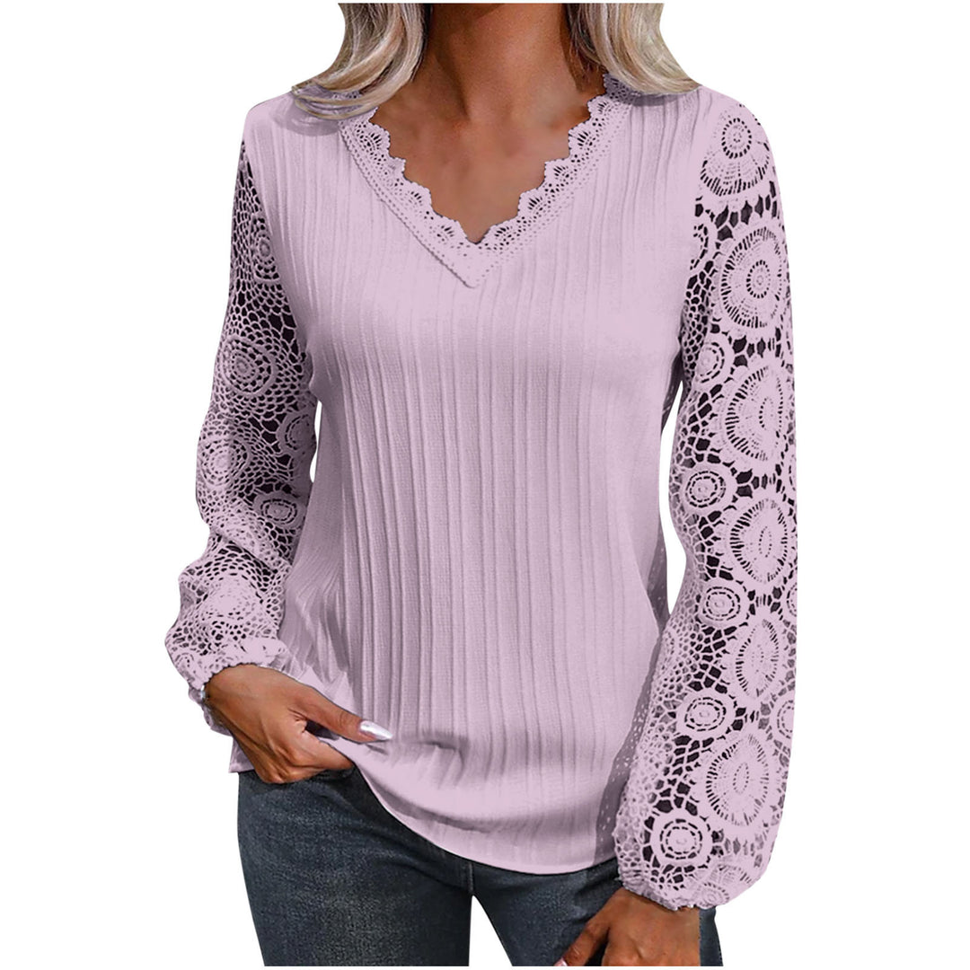 Blouse en dentelle manches longues | Élégance chic au quotidien