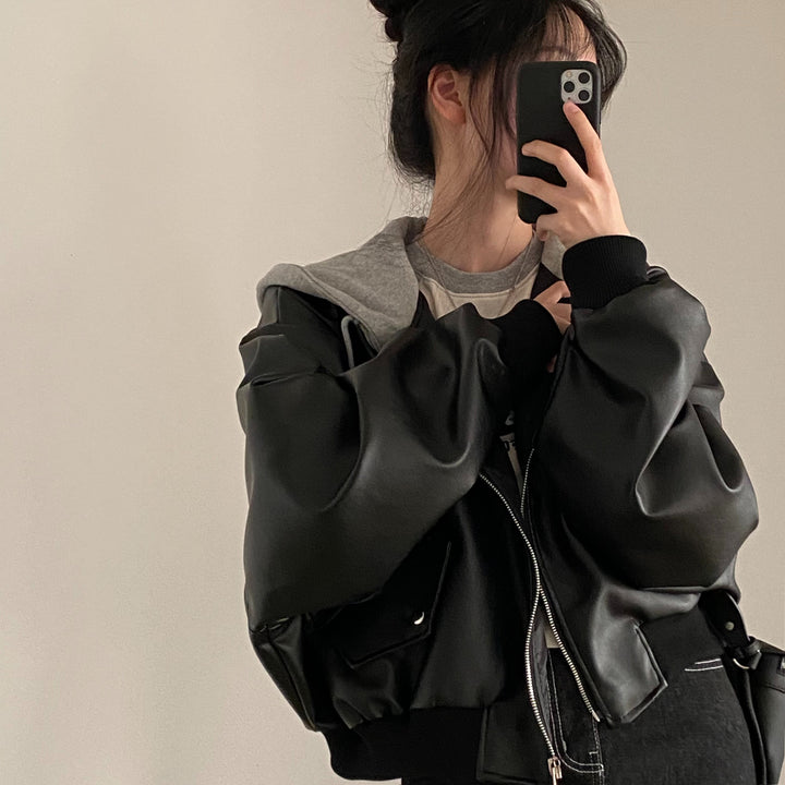 Blouson court oversize | Style urbain décontracté