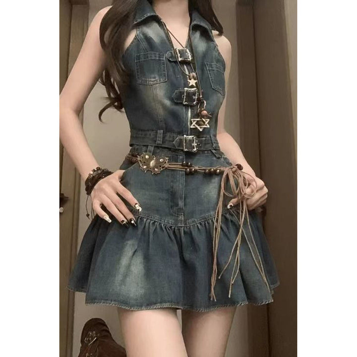 Ensemble gilet et jupe | Style western moderne