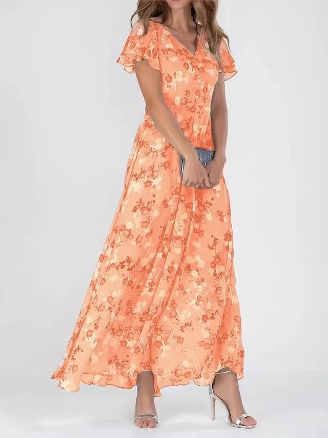 Robe longue fleurie à volants | Élégance aérienne pour les beaux jours