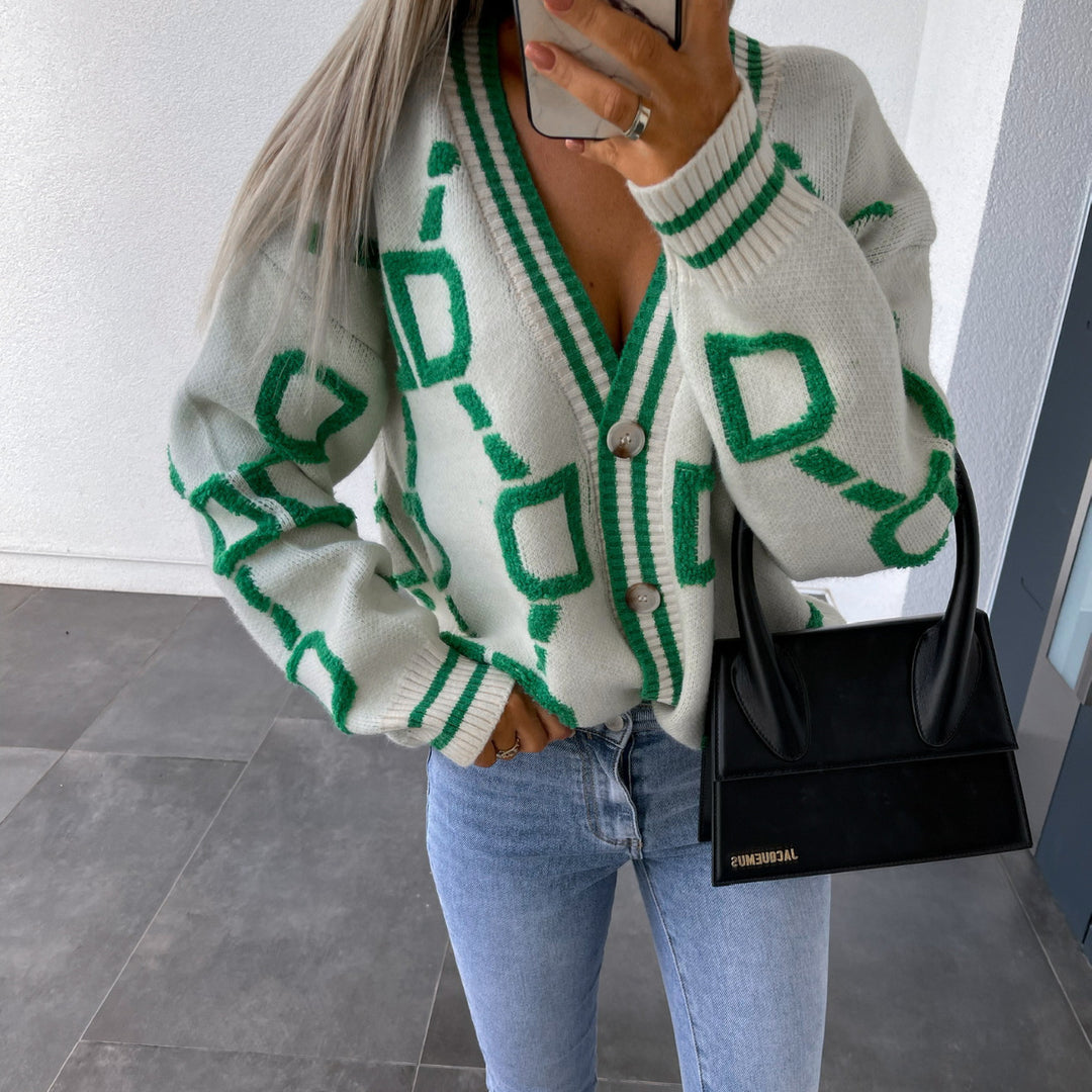 Cardigan géométrique | Douceur stylée