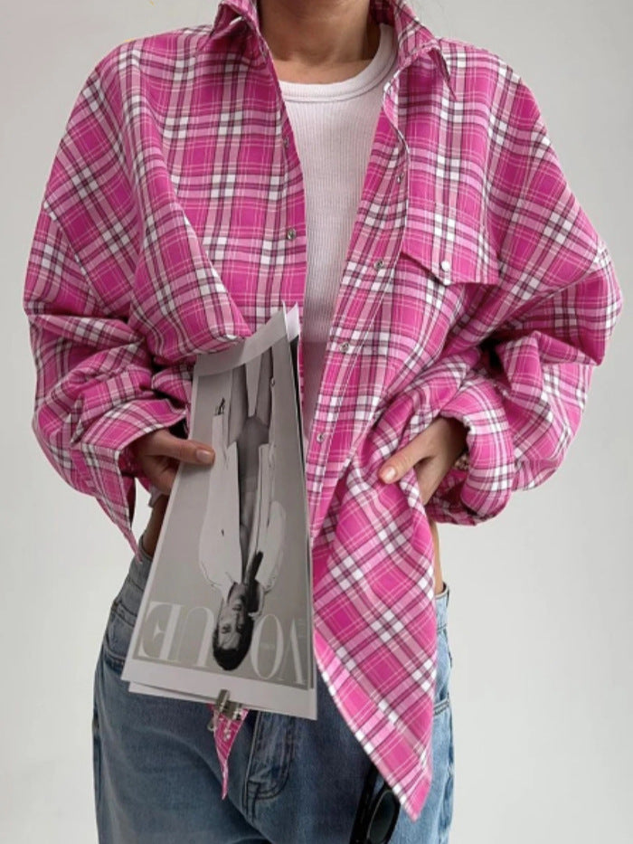 Chemise à carreaux oversize | Style audacieux pour un look décontracté