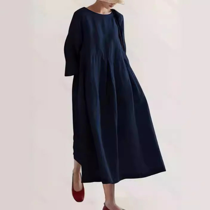 Robe longue ample minimaliste | Élégance légère pour l'été