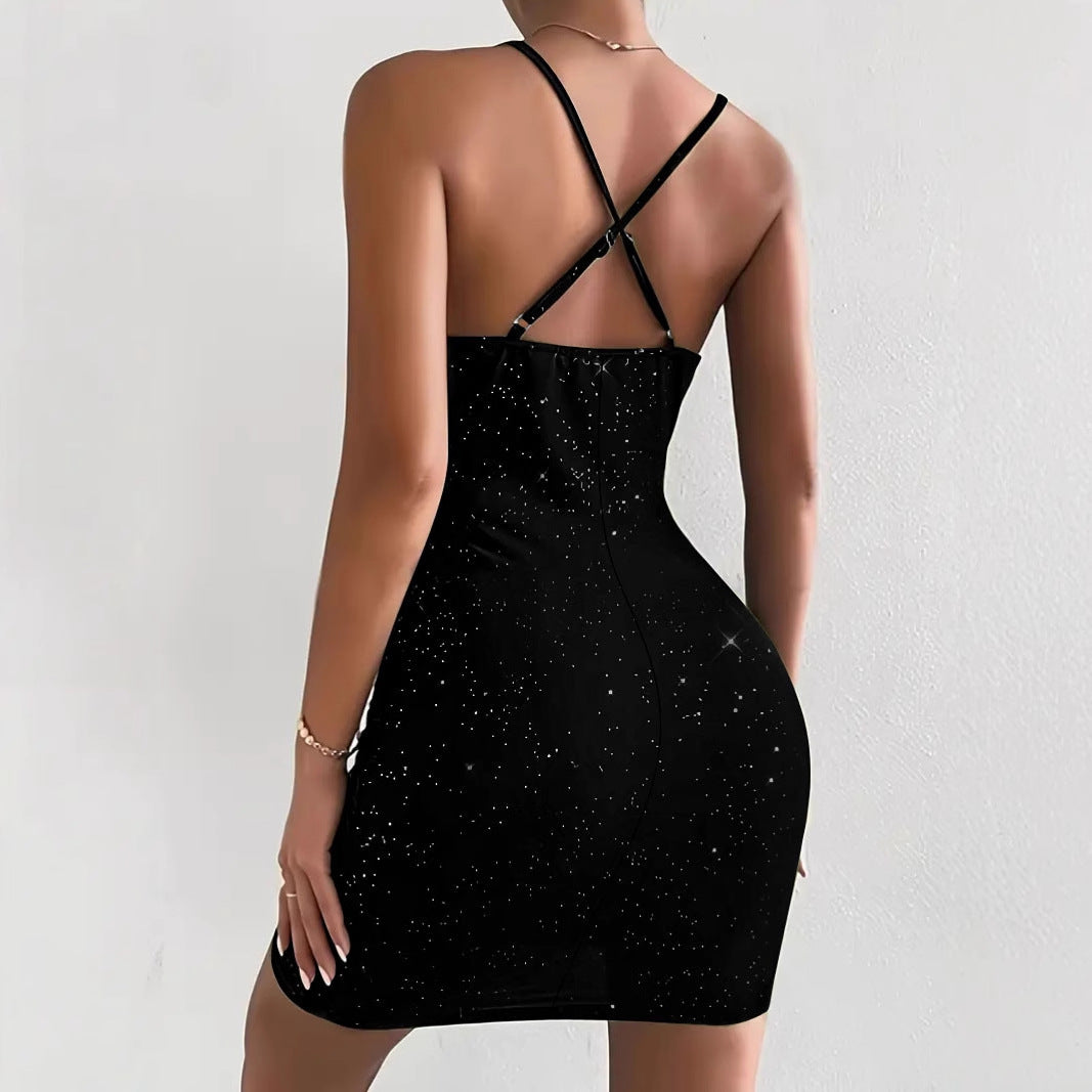 Robe courte scintillante | Glamour nocturne