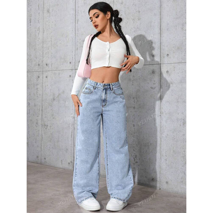 Pantalon large taille haute | Confort quotidien tendance