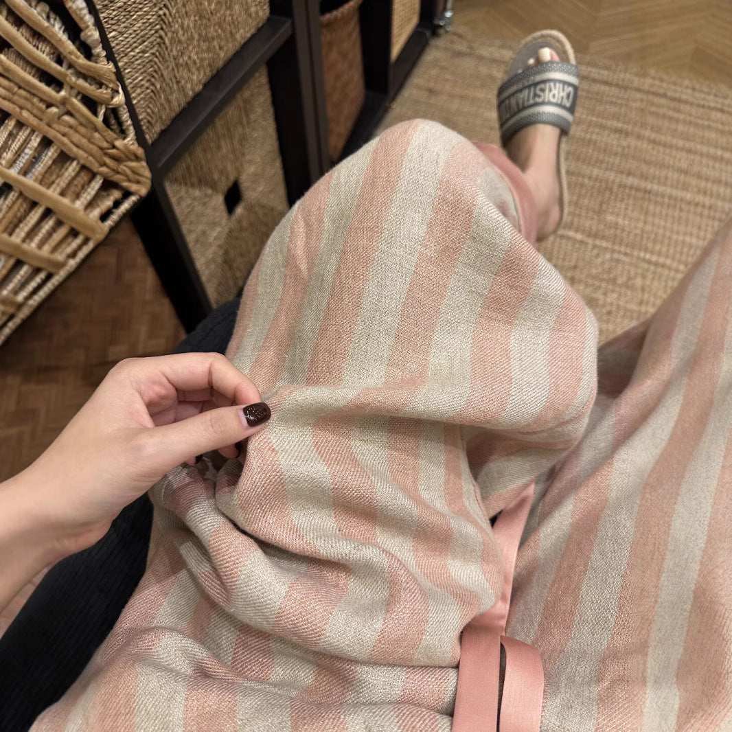 Pantalon large à rayures | Élégance décontractée pour l'été