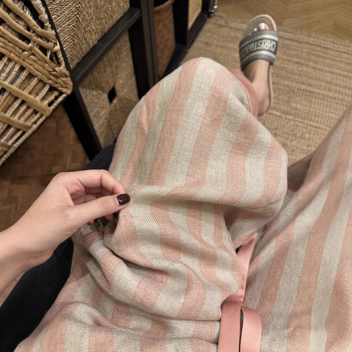 Pantalon large à rayures | Élégance décontractée pour l'été