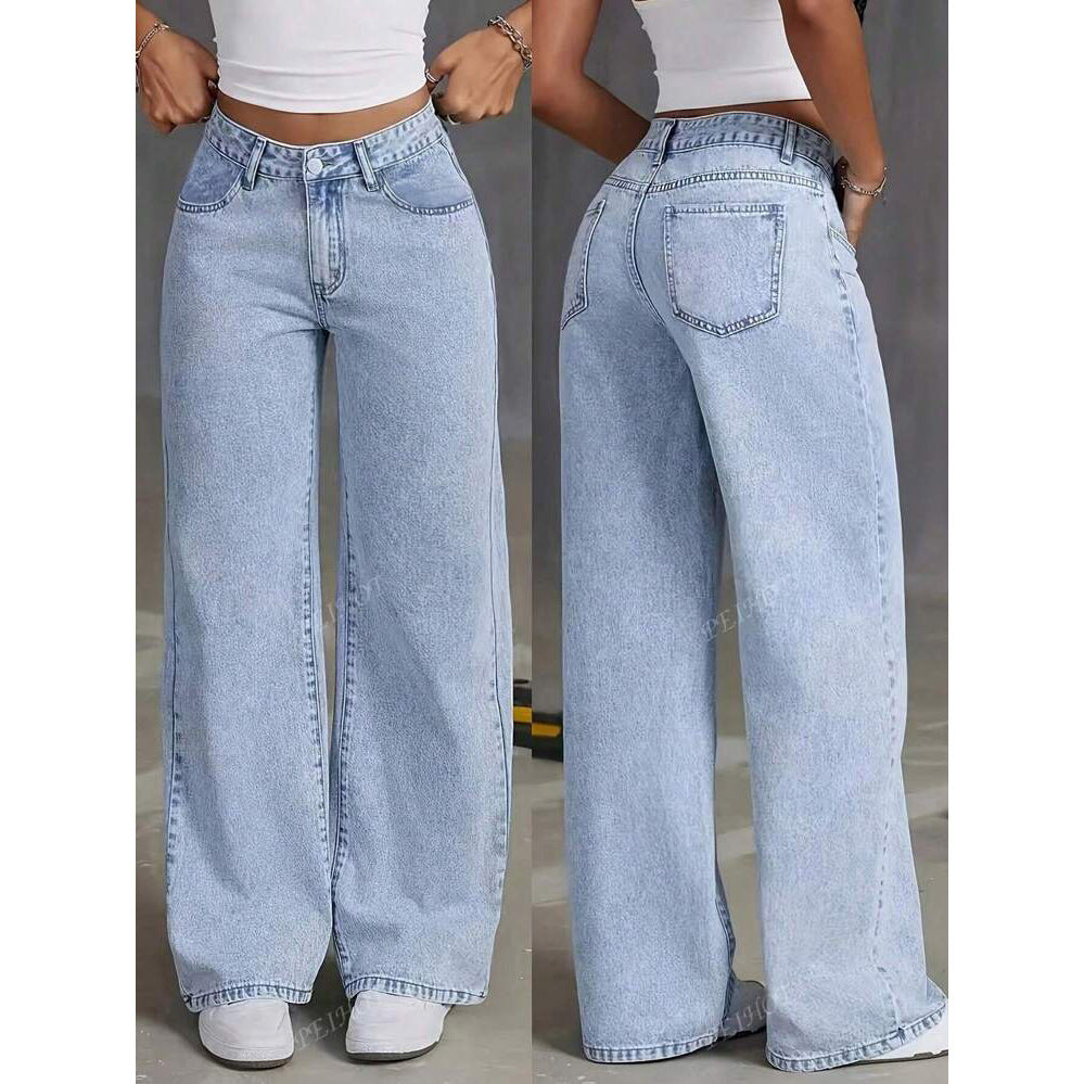 Pantalon large taille haute | Confort quotidien tendance