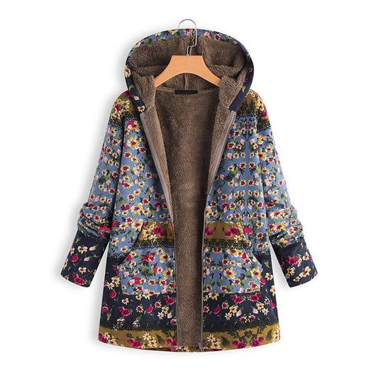 Veste longue à capuche pour femme | Parfaite pour l'hiver